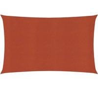 Voile d'ombrage 160 g/m² Terre cuite 4x7 m PEHD