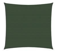 Voile d'ombrage 160 g/m² Vert foncé 3,6x3,6 m PEHD