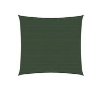 vidaXL Voile d'ombrage 160 g/m² vert foncé 6x6 m HDPE