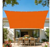 Voile d'ombrage 2 x 3 m avec Protection UV Voile de Paresoleil Multi Couleur Taille Toiles Pourjardin, Terrasse, Balcon, Extérieur, Orange