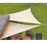 Voile d'ombrage 3,6 x 3,6 x 3,6 m Crème Blanc Hydrofuge