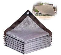 Voile d'ombrage 3 x 5 m - Filet isolant - Maille imperméable avec œillets, Protection solaire 90% pour serre,jardin,terrasse,gris