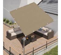 Voile d'ombrage 480 x 700 cm Protection UV, Anti-Déchirure, Coupe-Vent, Imperméable Coupe Ventpour La Couverture, Filet Dombrage avec Cordes pour Jardin, Terrasse, Balcon, Kaki