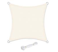 Voile D'ombrage 5 X 5 M En Hdpe Protection Solaire Protection Anti Uv Perméable À L'air Pour Le Jardin Le Balcon Respirant Perméable À L'eau Carré Beige Helloshop26 12_0001726 Multicolore
