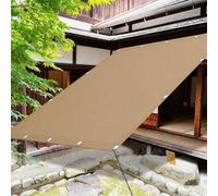 Voile d'ombrage 700 x 880 cm Protection UV, Anti-Déchirure, Coupe-Vent, Imperméable Voiles Ombrages Rectangulaire, Filet Ombrages avec Cordes pour Jardin, Terrasse, Balcon, Kaki
