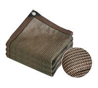 Voile d'ombrage à 90 % pour plantes et balcon, Bâche avec œillets, plusieurs tailles 4 x 5, 2 x 2, 3 x 3, 4 x 4, 2 x 6, 3 x 5, 1 x 8, 6 x 8, marron (2 x 2,5 m)