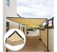Voile D'ombrage Beige 1m 2m 3m 4m 5m Filet D'ombrage pour Serre Extérieure avec Œillets Renforcés, Tissu D'ombrage pour Parkings,