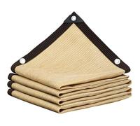 Voile d'ombrage beige 3 x 4 m en PE-HD - toile/filet pour pergola, patio et jardin
