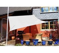 Voile d'ombrage blanche 3,6 x 3,6 m