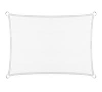 Voile d'ombrage Bord Droit 60 x 300 cm, Protection Solaire Hdpe, Respirant, Perméable, Tissu d'ombrage Toile d'ombrage, pour Terrasse, Balcon, Jardin, Blanc