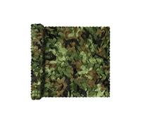 Voile d'ombrage camouflage, filet rectangulaire pour terrasse, jardin, toile résistante UV - 3 x 5 m - Vert armée - Linxor