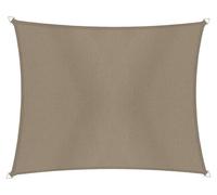 Voile d'ombrage CANNES RE L4 x l3 mm, cordage taupe, tissu en polyester