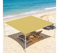 Voile d'ombrage Carré 1.2 x 3 m D'Ombrages UV Protection Store de Patio avec Oeillets et Cordons pour Patio Jardin Terrasse Extérieur, Sable, Jaune Sable