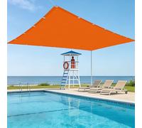 Voile d'ombrage Carré 1.6 x 2.8 m D'Ombrages UV Protection Imperméable Toile Ombrage Respirant pour Jardin Terrasse Extérieur Patio Piscine Balcon, Orange