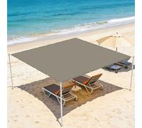 Voile d'ombrage Carré 1.8 x 2.8 m D'Ombrages UV Protection Store de Patio avec Oeillets et Cordons pour Patio Jardin Terrasse Extérieur, Sable, Taupe