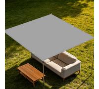 Voile d'ombrage Carré 1.8 x 2.8 m Résistant à l'eau Voiles Ombrages Respirant pour Patio Jardin Terrasse Extérieur, Sable, Gris Clair