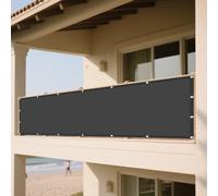 Voile d'ombrage Carré 7 x 8 m Résistant à l'eau Voile de Paresoleil Multi Couleur Taille Toiles pour en Plein Air, Jardin Terrasse, Gris Foncé
