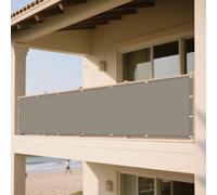 Voile d'ombrage Carré 7 x 8 m Résistant à l'eau Voile de Paresoleil Multi Couleur Taille Toiles pour en Plein Air, Jardin Terrasse, Taupe