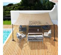 IDMarket - Voile d'ombrage carré Design ombrière Camouflage 4x4 M Sable