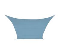 Voile d'Ombrage - Carrée - 5 X 5 M - Couleur : Gris Ardoise Clair