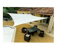Voile d'ombrage carrée blanche WERKA PRO 5 x 5 m