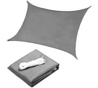 Voile d'ombrage carrée imperméable 4x4m ModernHome - gris