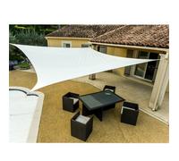 Voile d'ombrage crème WERKA PRO 3,6 x 3,6 m