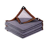 Voile d'ombrage de qualité supérieure en résine UV pour jardin gris avec œillets, filet de protection solaire pour terrasse, piscine, serre - 800 x 900 cm