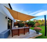 Voile d'ombrage en PEHD 4 x 6, gris