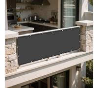 Voile d'ombrage Étanche 0.9 x 2.8 m avec Protection UV Filet Ombrages Multi Couleur Taille Toiles pour en Plein Air, Jardin Terrasse, Gris Foncé