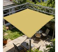 Voile d'ombrage Étanche 1.6 x 2.8 m D'Ombrages UV Protection Voiles Ombrages Rectangulaire Imperméable Contre Le Vent pour Patio Jardin, Terrasse, Extérieur, Balcon, Jaune Sable