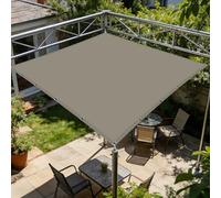 Voile d'ombrage Étanche 2.5 x 4.5 m D'Ombrages UV Protection Voiles Ombrages Rectangulaire Imperméable Contre Le Vent pour Patio Jardin, Terrasse, Extérieur, Balcon, Taupe