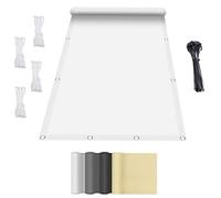 Voile d'Ombrage Étanche 2.5x4.5M Voiles Ombrages Rectangulaire,Toile Ombrage Imperméable, Voiles D'ombrage pour Patio Pergola Jardin ExterieurBlanc
