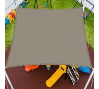 Voile d'ombrage Étanche 2 x 3 m Plusieurs Tailles et Coloris Voile d'ombrage Imperméable Carré Multi Couleur Taille Toiles pour Patio Balcon Jardin Terrasse Extérieur, Taupe