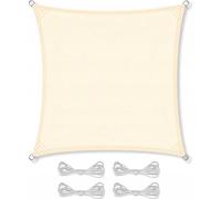 Voile d'ombrage étanche pour balcon et terrasse Beige 4m