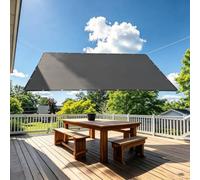 Voile d'Ombrage Étanche,Toile-Ombrage Gris Foncé 130x310cm/1.3x3.1M Brise Vue Balcon,Filet Dombrage Rectangle avec Oeillets et Cordons pour Jardin,Terrasse,Camping,Balcon
