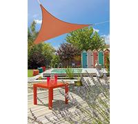 Voile d'ombrage extensible triangulaire 3.60m polyester + élasthane (CAMEL)