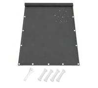 Voile d'Ombrage Extérieur Imperméable 98% Protection UV Robuste Gris Foncé Auvent Rectangulaire 0.85x5M avec Œillets et Corde pour Terrasse Balcon Jardin