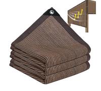 Voile d'ombrage extérieur pour terrasse Bâche maillée anti-UV | Avec œillets pare-jardin porche, terrasse en bois, balcon, jardin, serre, , abri animaux