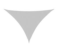 Voile d'ombrage gris clair 7x5x5 m 100% polyester oxford