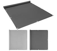Voile D'ombrage Gris foncé Imperméable Rectangulaire, Filet d'ombrage Extérieur, Voiles Ombrages Résistant aux UV avec Oeillets Cordons pour Jardin, Terrasse, Camping, Balcon, Gris Clair 3.2x5.6M