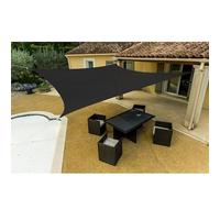 Voile d'ombrage Grise en Polyester rectangulaire 3 x 4 m