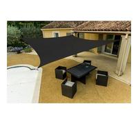 Voile d'ombrage Grise Polyester carrée 5 x 5 x 5 x 5 m