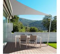 Voile d'ombrage Hydrofuge Gris 3,6 x 3,6 x 5,1 m