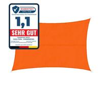 Voile d'ombrage hydrofuge | Orange | 5x7 m