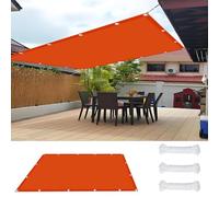 Voile d'ombrage Imperméab Rectangulaire Patio 1 x 7.5 m UV Protection Toile d'ombrage Pergola Polyester pour Patio Jardin Terrasse, Orange