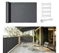 Voile d'ombrage Imperméable, 0.75x1m Rectangulaire Toile Ombrage PES Résistant à l'eau, Résistant 98% Protection Rayons UV pour Patio Terrasse Extérieur, Gris foncé 1x0.75m