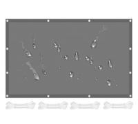 Voile d'ombrage Imperméable 120x200cm/1.2x2M Voiles Ombrages Rectangulaire,95% UV Protection, Toile D'ombrage,Bache Ombrages pour Balcon, Patio, Jardin, Extérieur,avec Cordons-Gris Foncé