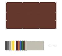 Voile d'ombrage Imperméable 290 x 560 cm Protection Contre Le Vent Anti-Déchirure Résistant Aux Intempéries et Respirant Tissu d'ombrage Filet Ombrage pour Patio Jardin, Marron