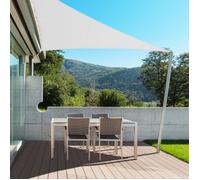 Voile d'ombrage imperméable 3 x 3 x 3 m Blanc - Triangulaire